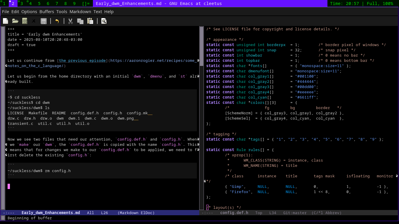Screenshot of Diy Desktop Environment